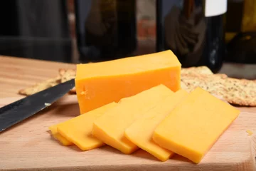 Crédence de cuisine en verre imprimé Produits laitiers Cheddar cheese