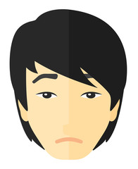 Young depressed man.