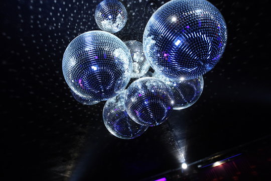 Disco balls in dark 
