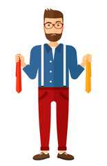 Customer choosing goods.