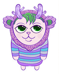 Cute Cartoon monster character background