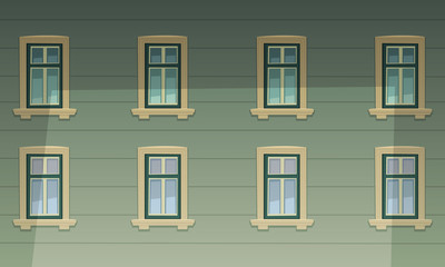 Fototapeta premium Retro Building Facade