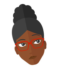 Doubtful young woman.