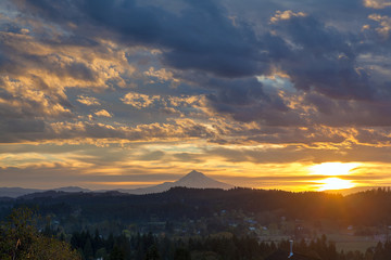 Sunrise Over Mt Hood