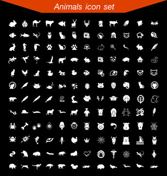 Animals icon set 