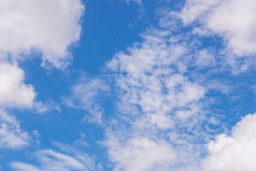 Blue sky with clouds nature for background