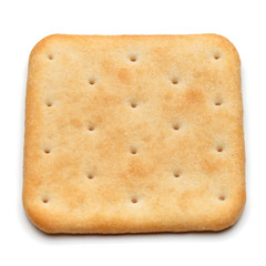 Dry cracker cookies isolated on white background cutout