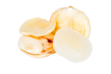 asian Palmyra palm, Toddy palm isolated on white background.