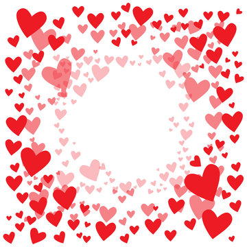 Vector background with hearts for greeting cards, banners, posters Valentine's Day