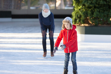family ice skating