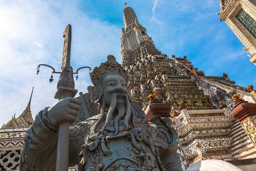 Wat Arun is a Buddhist temple in Bangkok, Thailand 2016