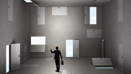 Fototapeta premium When making difficult decision
