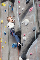 kid rock climbing