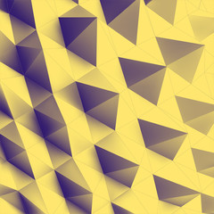 Abstract geometric polygonal background. 3d vector illustration.