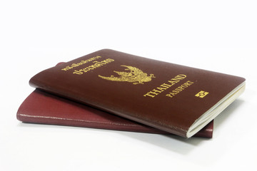 Passport on the isolated background
