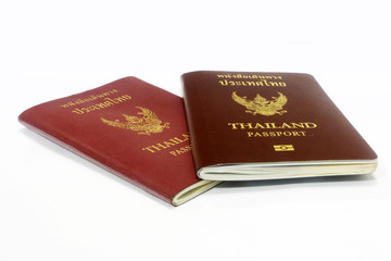 Passport on the isolated background