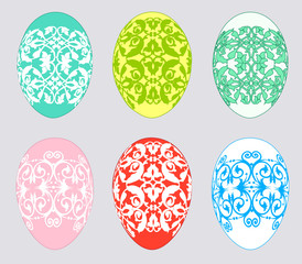 Set of Easter egg