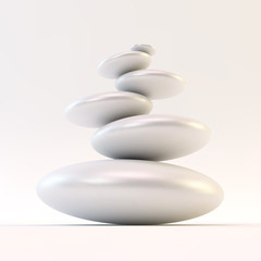 Spa stones. Vector 3d illustration.