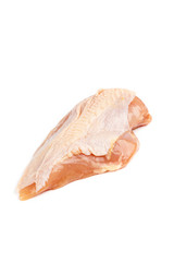 raw chicken meat, isolated on white