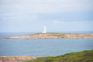 Fototapeta na wymiar Lighthouse Cape Leeuwin Ocean Australia