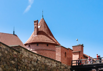 The castle on the island. Trakai, Lithuania