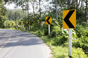 Road direction arrows