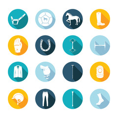 Vector Set Flat Square Icons