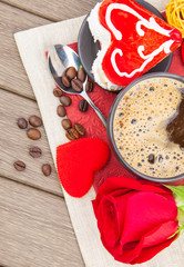 Valentine`s day dessert