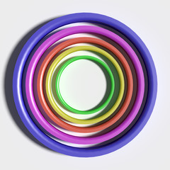 Colorful circles.Illustration