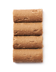 Chocolate praline candy isolated