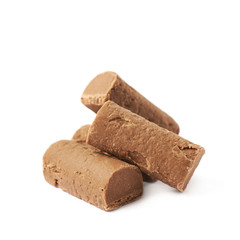 Chocolate praline candy isolated