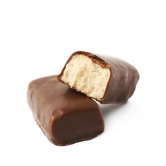 Chocolate coated marzipan candy