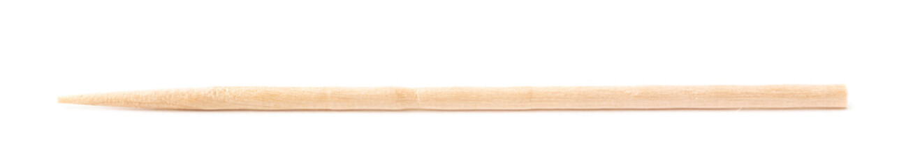 Wooden toothpick isolated