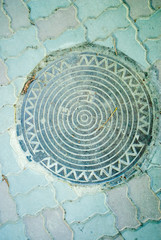 Old manhole in Kaliningrad