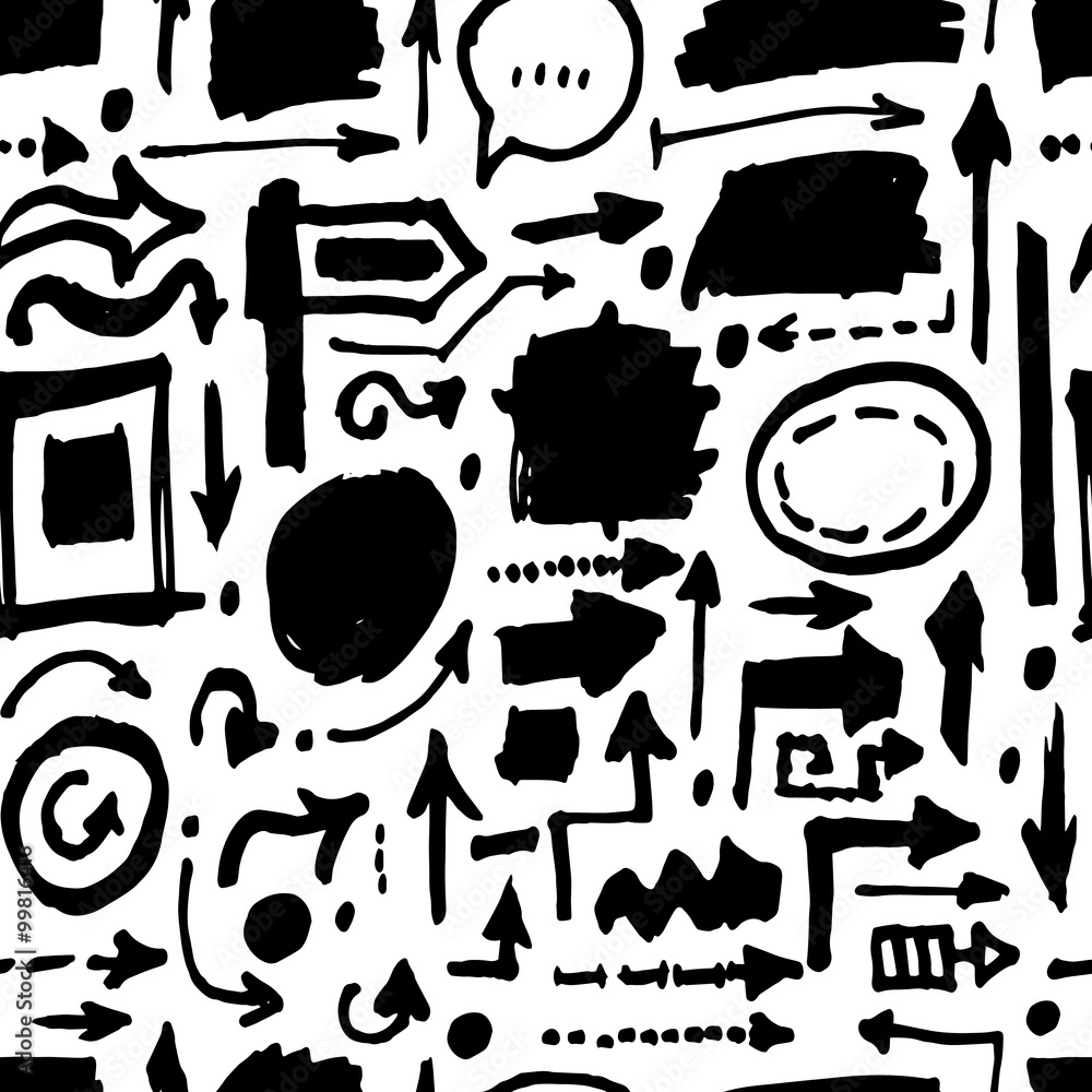 Poster arrows seamless pattern for your design