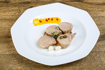 Baked pork fillet