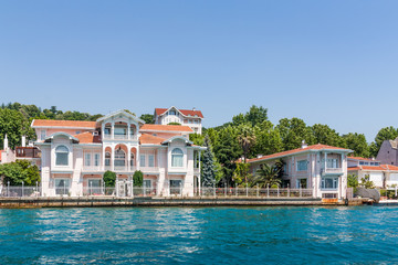 Fototapeta na wymiar Yenikoy. Villa Burhanettin Efendi on the Bosphorus, Istanbul