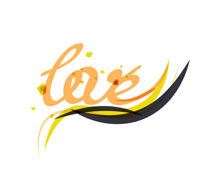 Obraz premium Love lettering word