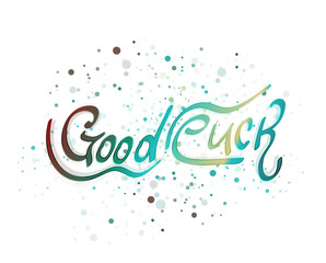 Good luck lettering word