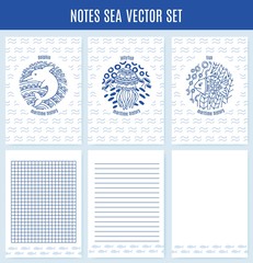 Vector note sea