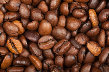 Background from coffee beans