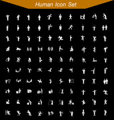 Human icon set