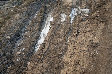 Frozen dirt track