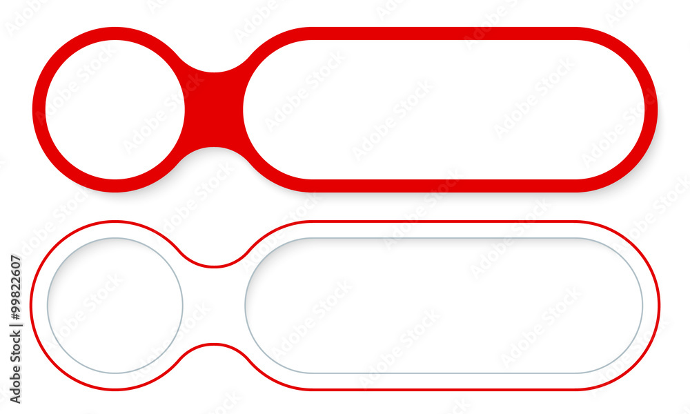 Fototapete two abstract buttons for your text