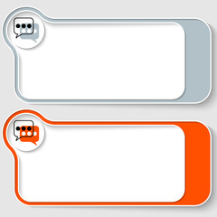 Vector text boxes for your text with speech bubbles