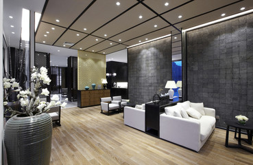 Elegant business clubhouse interiors