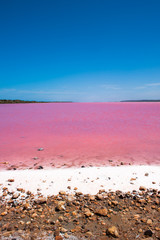 Pink Lake Outback Australia
