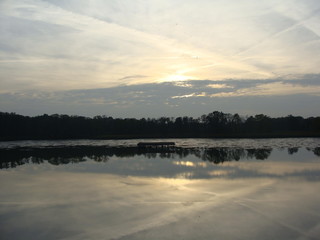 Naklejka premium Abendstimmung am See