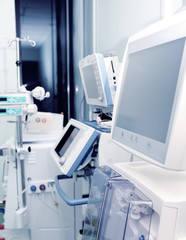 Modern monitoring equipment in hospital