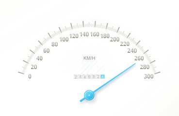 High speed on sports speedometer